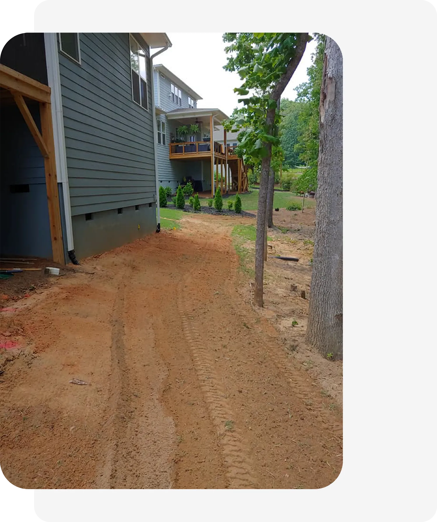Blue 2 Green Landscape Services Grade & Excavation Managing Grade