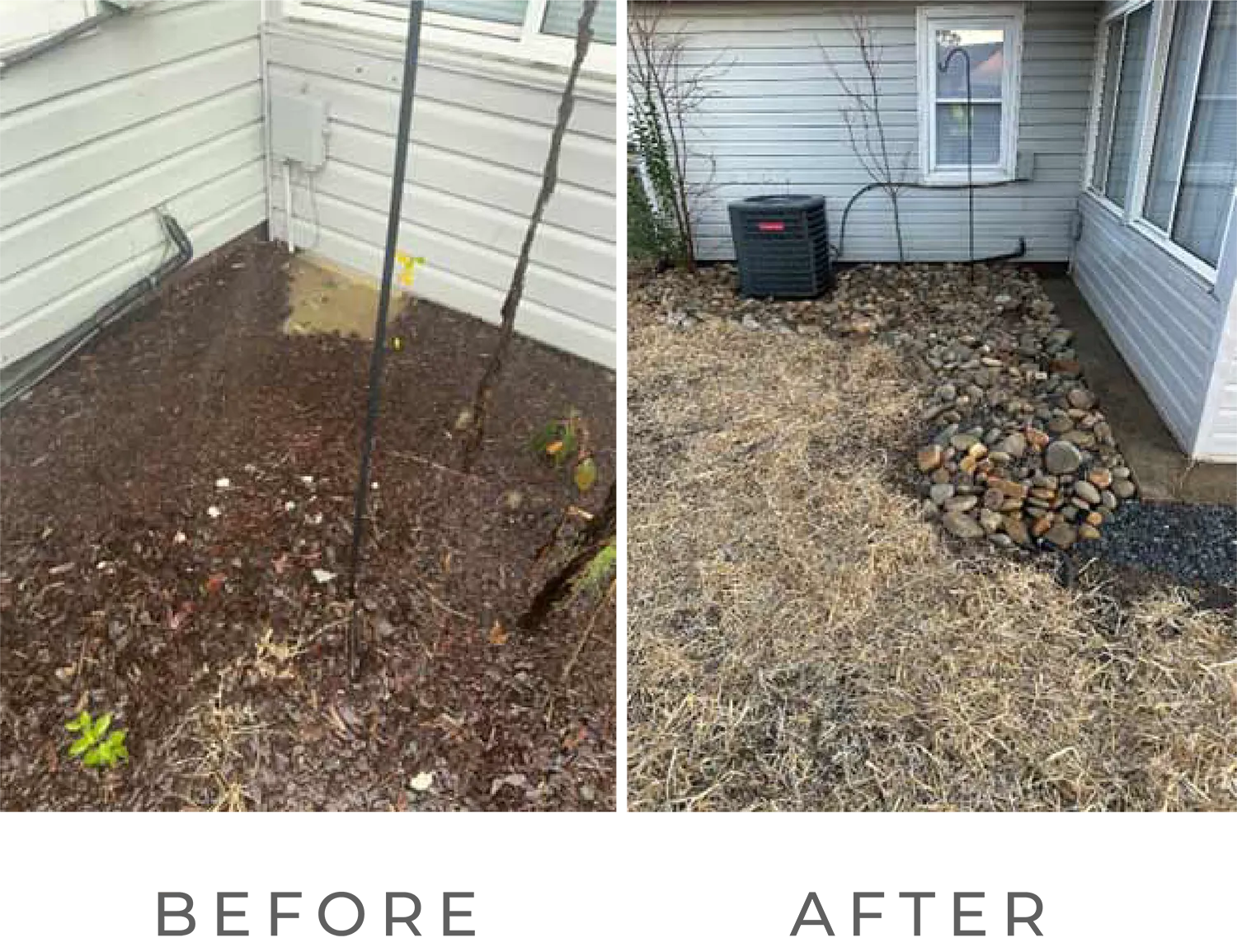 Blue 2 Green Landscape Services Drainage Before/After img2
